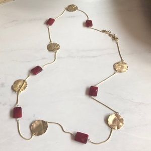 Red and gold necklace